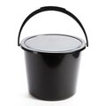 BUCKET, 8 l, with lid Black