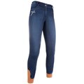 HKM Pro-Team Riding breeches -Hickstead Jeggings-sil. full seat Jeans blue