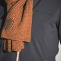 Lauria Garrelli Knitted scarf -Moena- Caramel