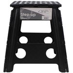 QHP Taitettava Step-up jakkara Musta