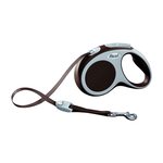 Flexi Vario nauhatalutin S 15kg, 5m Ruskea