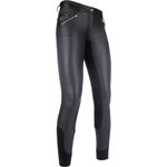 Cavallino Marino Riding breeches -Piemont Coated- 3/4 Alos seat Black