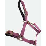 Horse Comfort Turvalta avattava nailonriimu toppauksin Tumma pinkki