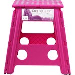 QHP Taitettava Step-up jakkara Fuksia