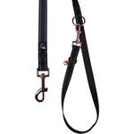 HKM Nylon talutin, 2m Musta/ruusukulta