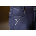 HKM Pro-Team Riding breeches -Hickstead Jeggings-sil. full seat
