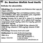 Dr Bassleer biofishfood garlic L 60g
