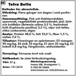 Tetra Betta taistelukalaruoka, 100ml
