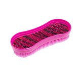 Plastic brush with soft bristles,  pink crystals