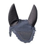 Horse Comfort Fly veil with neoprene ears navy, horse comfort