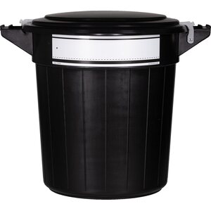 Vplast kannellinen ruoka-astia 40l, musta