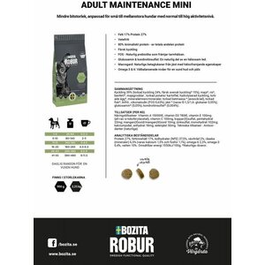 Bozita Robur adult maintenance mini 3,25kg