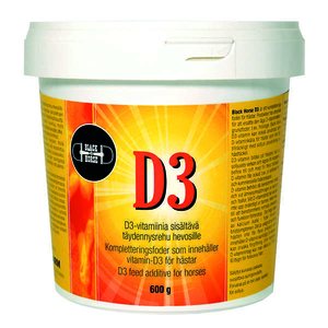 Black Horse D-3 vitamiini, 600g. Täydennysrehu