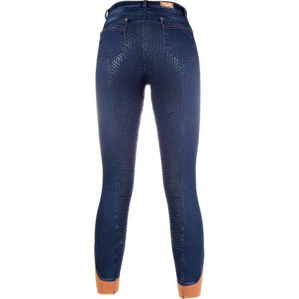 HKM Pro-Team Riding breeches -Hickstead Jeggings-sil. full seat