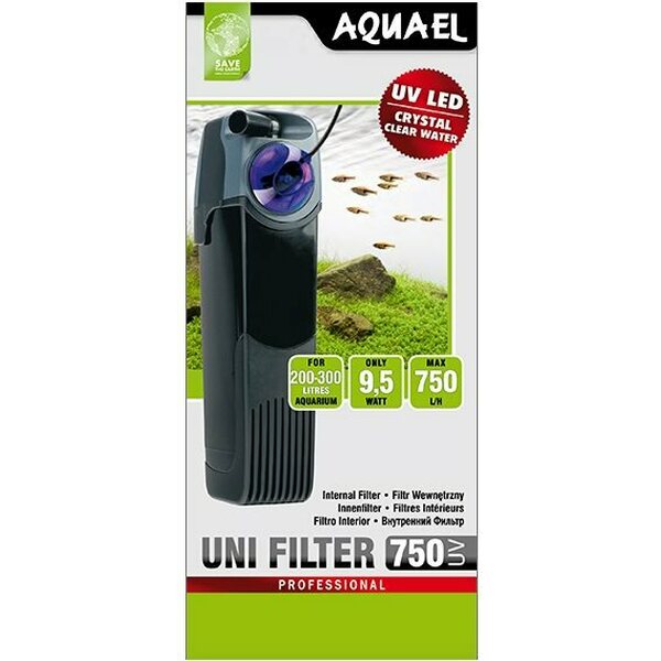 Aquael Uni filter UV 750 sisäsuodatin 200-300l akvaarioon