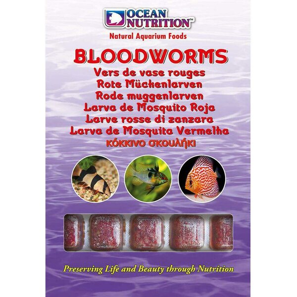 Ocean Nutrition pakaste Bloodworms, surviaissääsken toukka 100gr