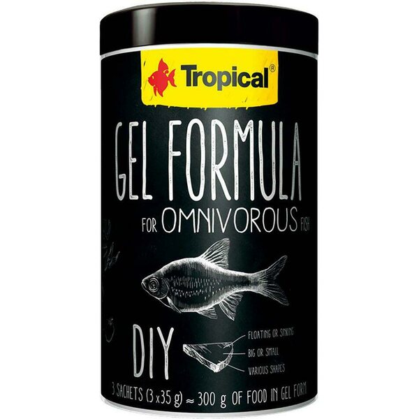 Tropical DIY Gel Formula, Omnivorous 3x35g.