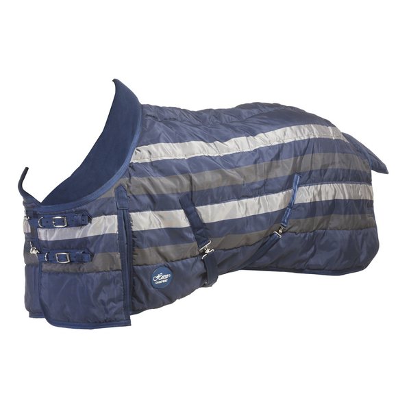 Horse Comfort Stable blanket navy / grey 200g, horse comfort