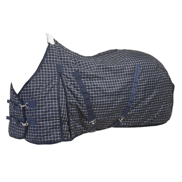 Horse Comfort Stable rug w 100g lining navycheck, horse comfort
