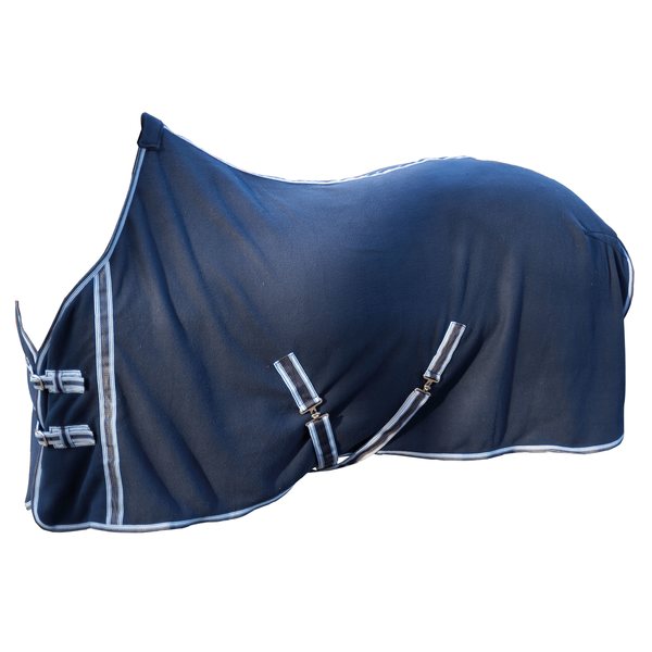 Horse Comfort Fleece blanket, navy blue - horse comfort