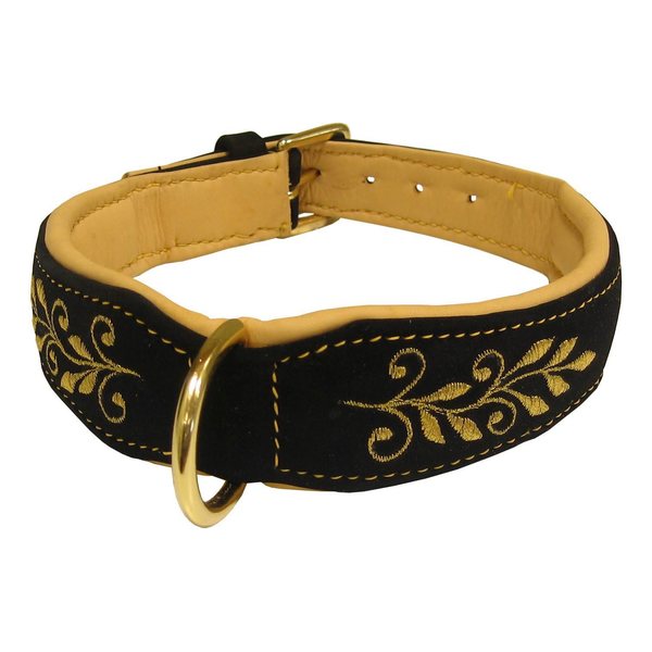 Globus dog collar, gold embr, 30-70