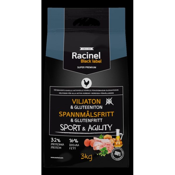 Racinel Black Label Sport & Agility 3kg
