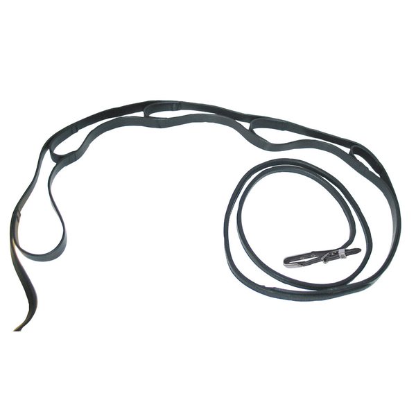 Wahlsten W-trotting reins french model, leather - 7,4 m
