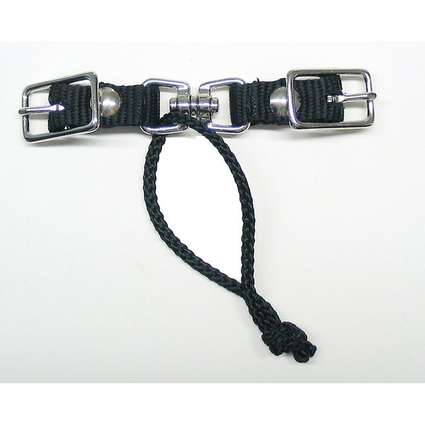 Connecting part for reins nylon black or tan