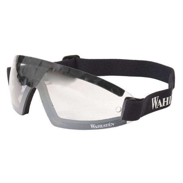 W-trotting goggles with wide band and clear lens
