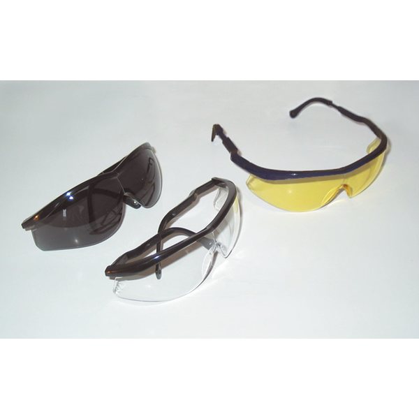 Goggles hard coated, dark with adjustable shafts