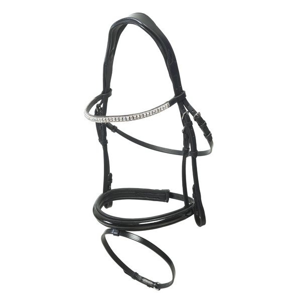 Horse Comfort Bridle with rainbow browband, horse comfort