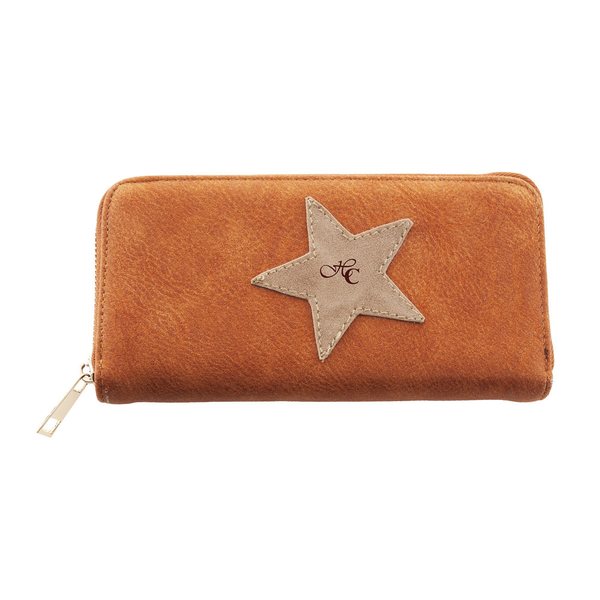 Horse Comfort Star wallet in leather, brown - horse comfort