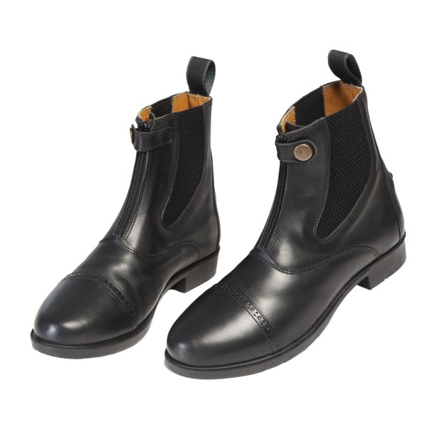 Equi comfort paddock boots with front zipper