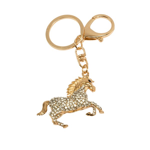 Horse Comfort Horse keyring with diamonds