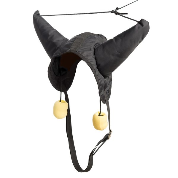 Hood with pull out ear plugs, action fabric